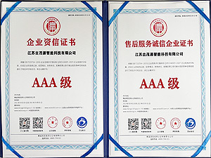 企業(yè)資信證書AAA級(jí)
